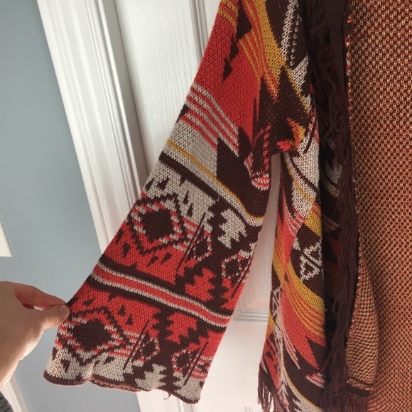 Billabong wide sleeve fringed cardigan - Picture 5 of 7